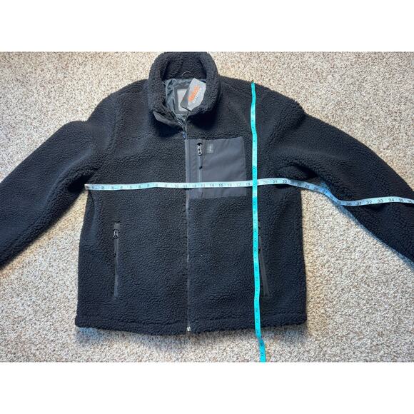 BASS Outdoor Jacket Men's XL, Black, Zip Up faux Sherpa Fleece/Jacket/Coat, NWT - Picture 6 of 14